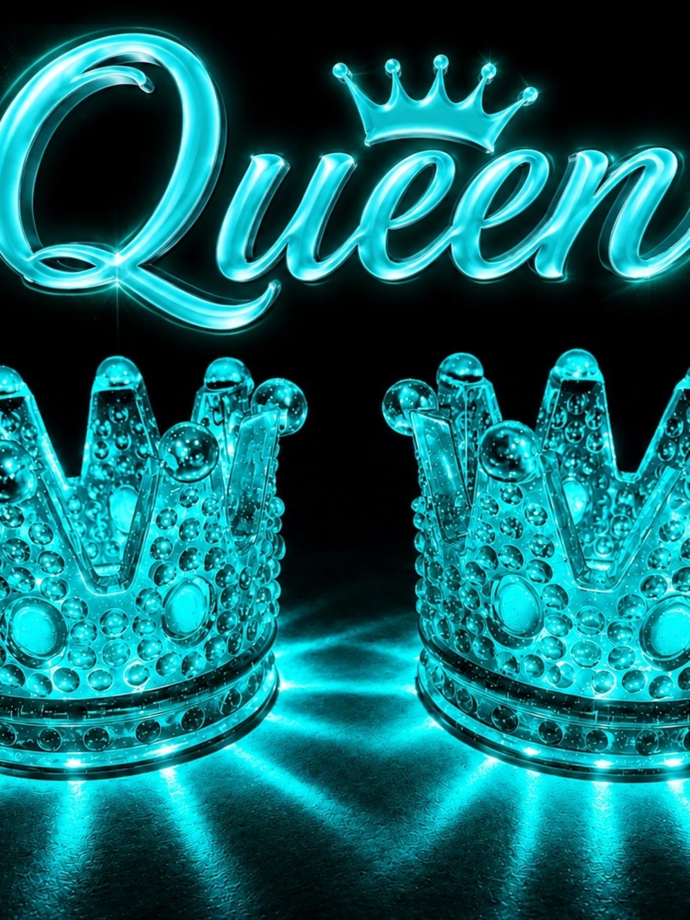 Queen Decorative Crown Accent - Turquoise